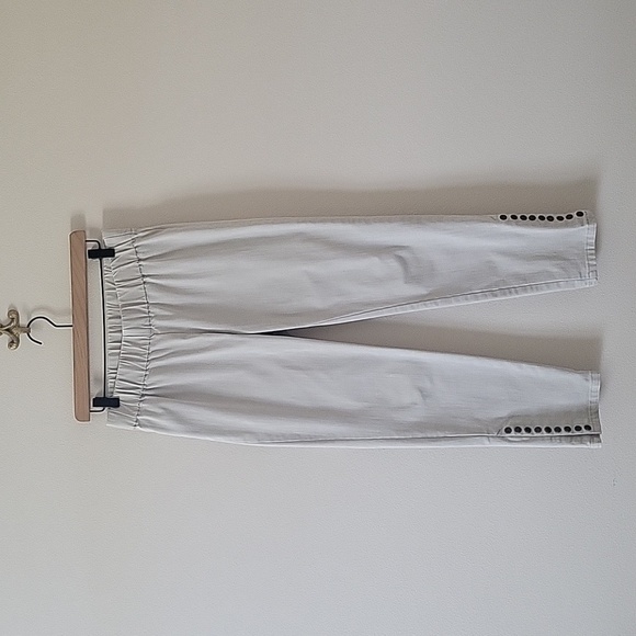 Soft Surroundings Stone Pull-on Jeggings Ankle Snaps Size SP Small Petite - Picture 1 of 7